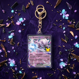 Card Keychain - Pokemon - Mewtwo ex basic ex 30th Anniversary 064/128