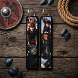 Embroidery Keychain - How to Train Your Dragon - Hiccup & Toothless