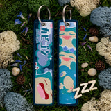 Embroidery Keychain - Pokémon - Snorlax (Sleeping, Name Logo)
