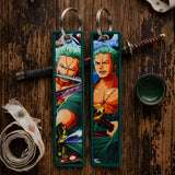 Embroidery Keychain - One Piece - Roronoa Zoro (Green)