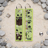Embroidery Keychain - Star Wars - Grogu / Baby Yoda (Green)