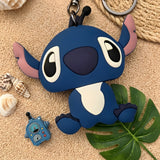 PVC Keychain - Lilo & Stitch - Stitch Sitting With Paws Up