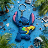 PVC Keychain - Lilo & Stitch - Stitch With Ray Gun