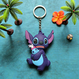 PVC Keychain - Lilo & Stitch - Stitch Hugging Scrump Doll