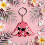 PVC Keychain - Lilo & Stitch - Angel Winking