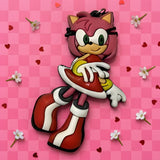 PVC Keychain - Sonic the Hedgehog - Amy Rose Standing