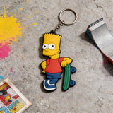 PVC Keychain - The Simpsons - Bart With Skateboard