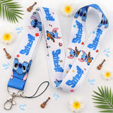 Lanyard - Lilo & Stitch - Stitch Playing Ukulele On White