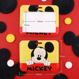 ID Card Badge Holder - Mickey & Friends - Peeking Mickey Mouse With Logo Text