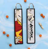 Embroidery Keychain - Avatar: The Last Airbender - Aang With Series Title