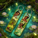 Embroidery Keychain - The Princess and the Frog - Tiana And Naveen