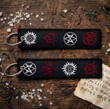 Embroidery Keychain - Supernatural - Anti-possession Symbols