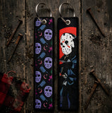 Embroidery Keychain - Friday the 13th - Jason Voorhees Mask And Hockey Mask Pattern