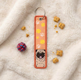 Embroidery Keychain - Pug