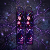 Embroidery Keychain - Demon Slayer x Pokémon - Nezuko & Gengar Shadow Crossover