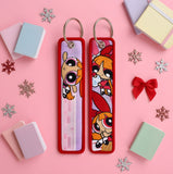 Embroidery Keychain - Powerpuff Girls - Blossom