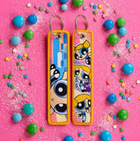Embroidery Keychain - Powerpuff Girls - Bubbles