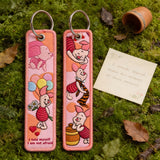 Embroidery Keychain - Winnie the Pooh - Winnie The Pooh And Friends (Piglet, Quote)