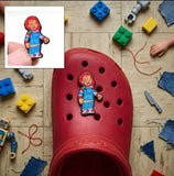 Crocs Charm - Child's Play - Chucky Doll In Blue Overalls