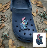 Shoe Charm - Lilo & Stitch - Stitch Sitting Zombie With Exposed Ribs One Eye