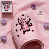 Crocs Charm - Lilo & Stitch - Angel Standing Upright Winking Hands At Chest