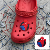 Crocs Charm - Marvel - Spider-man Bust Portrait Black Circle Badge