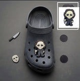 Crocs Charm - Halloween - Michael Myers White Mask With Knife