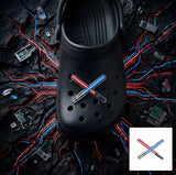 Crocs Charm - Star Wars - Crossed Red And Blue Lightsabers