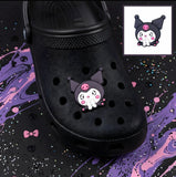 Crocs Charm - Sanrio - Kuromi Face, Hands Together