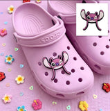 Crocs Charm - Lilo & Stitch - Purple Angel Winking Face Head