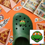 Crocs Charm - Teenage Mutant Ninja Turtles - Michelangelo's Head With Orange Mask