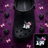 Crocs Charm - Sanrio - Winking Kuromi With Pink Bow