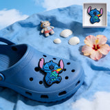 Crocs Charm - Lilo & Stitch - Blue Stitch Eyes Closed Nuzzling Scrump