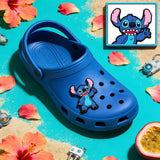 Crocs Charm - Lilo & Stitch - Stitch Waving Front Facing Teal Belly