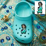 Crocs Charm - Aladdin - Jasmine In Turquoise Outfit