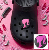 Crocs Charm - Barbie - Ponytail Silhouette Logo