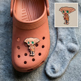 Crocs Charm - Harry Potter - Dobby Angry Brows Ears Spread Holding Sock