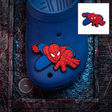 Crocs Charm - Marvel - Spider-man Crawling Horizontal Body Flat Blue Cape