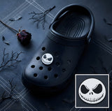 Crocs Charm - The Nightmare Before Christmas - Jack Skellington Smiling Skull Face Wide Stitch Grin