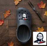 Shoe Charm - Halloween - Michael Myers Head With Bloody Knife