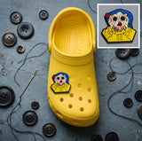 Crocs Charm - Coraline - Covering Face With Button-Eye Hands
