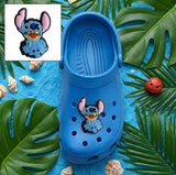 Shoe Charm - Lilo & Stitch - Stitch Sitting Grinning Dark Outline