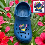 Crocs Charm - Lilo & Stitch - Stitch With Flower Crown And Ukulele