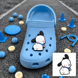 Crocs Charm - Sanrio - Pochacco Backside In Blue Shirt