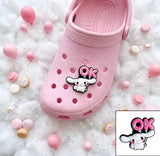 Crocs Charm - Cinnamoroll - Holding Pink OK Balloons
