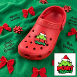 Crocs Charm - The Grinch - Grinch Merry Christmas Text