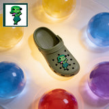 Crocs Charm - Inside Out - Disgust Shrugging Hands Raised Dark Green Dress