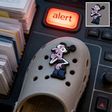Crocs Charm - Inside Out - Fear Bug-Eyed Hands Up Black Sweater