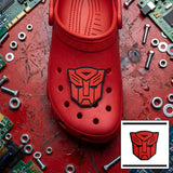 Crocs Charm - Transformers - Red Autobot Logo