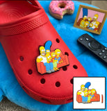 Crocs Charm - The Simpsons - Family On The Couch
